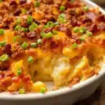 loaded baked potato casserole - featured image
