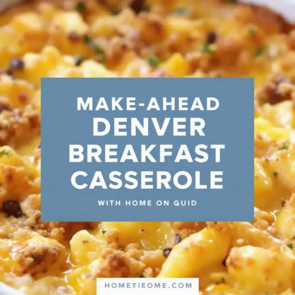 Make-Ahead Denver Breakfast Casserole preparation steps