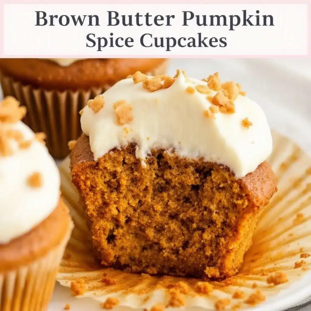 Moist Brown Butter Pumpkin Cupcakes preparation steps