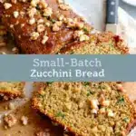 moist small-batch zucchini bread with walnuts - featured image