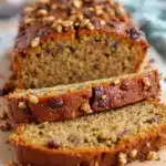 moist zucchini banana bread with walnuts - featured image