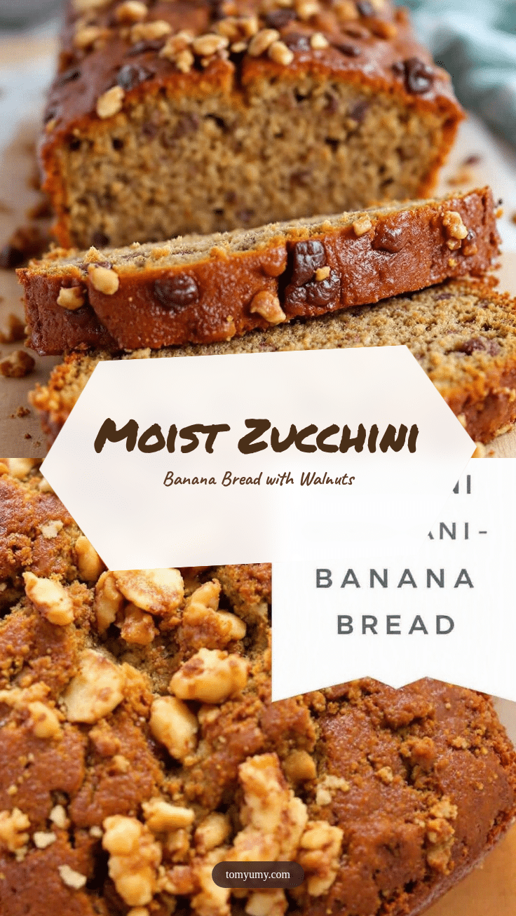 moist zucchini banana bread with walnuts recipe
