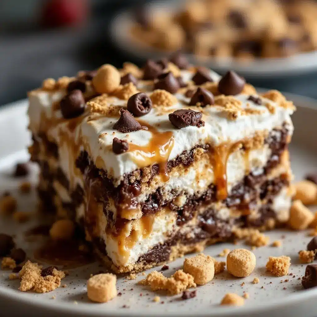 no-bake smores icebox cake preparation steps