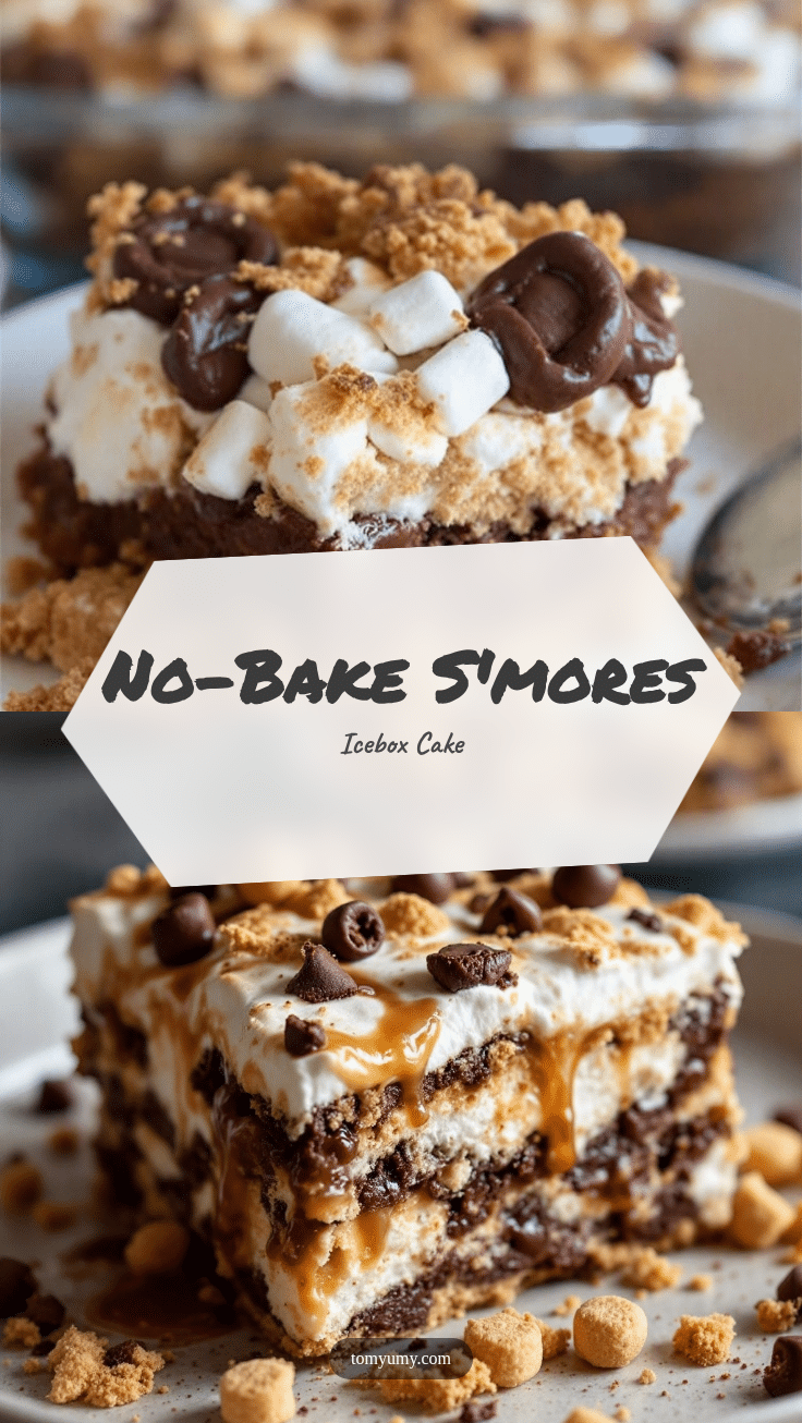 no-bake smores icebox cake recipe