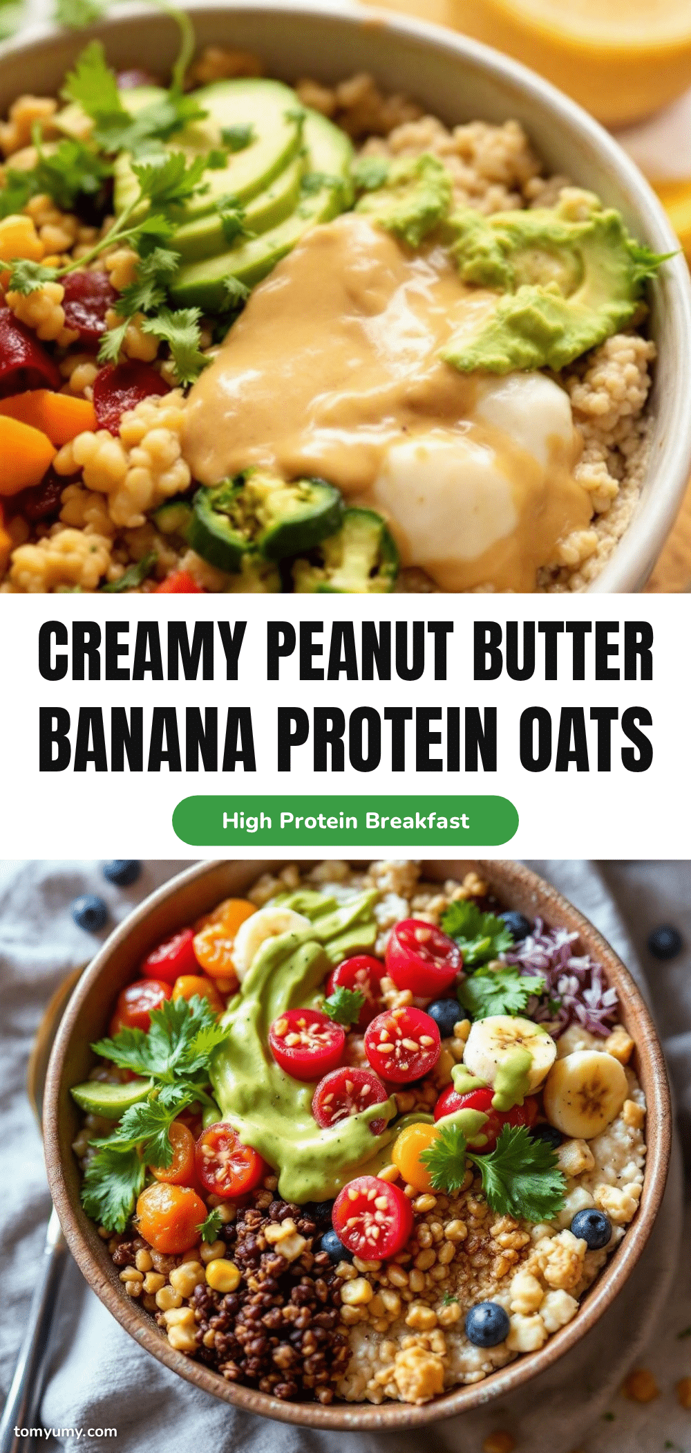 overnight peanut butter banana protein oats recipe