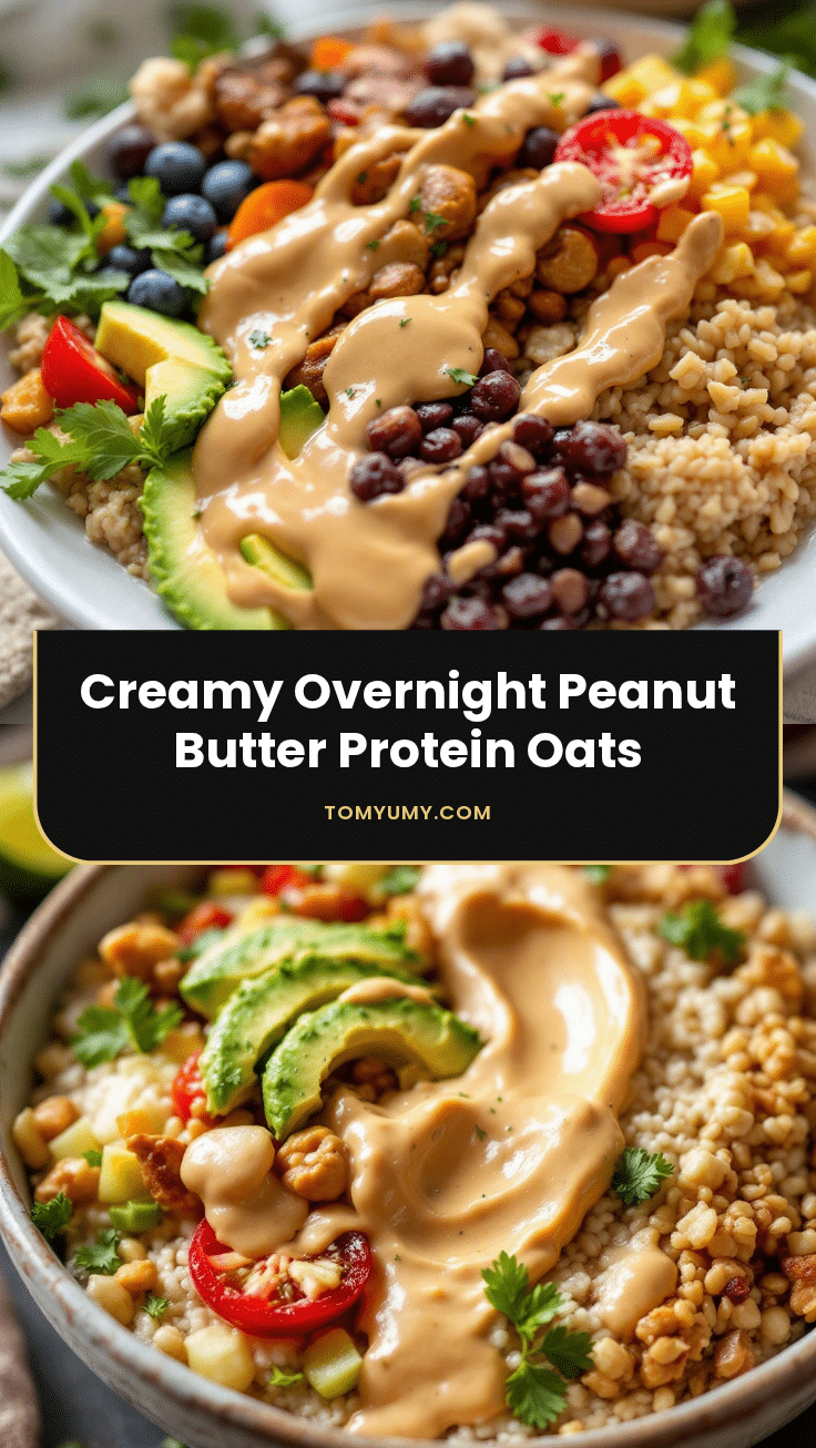 overnight peanut butter protein oats recipe