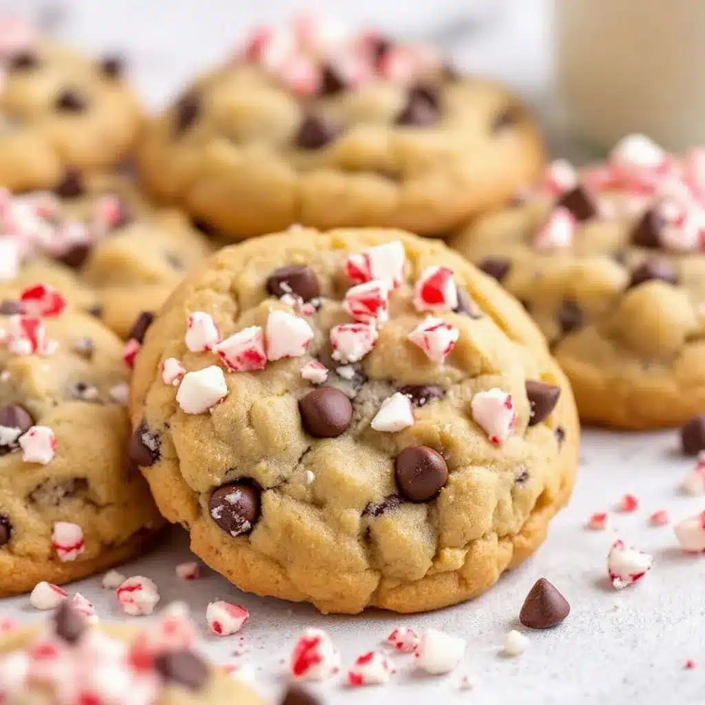 peppermint bark chocolate chip cookies preparation steps