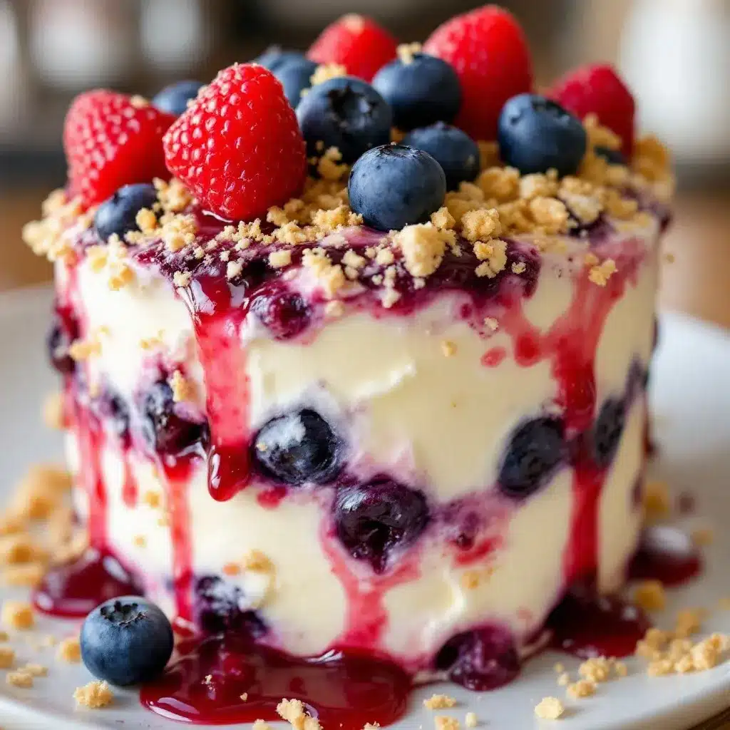 red white and blueberry trifle preparation steps