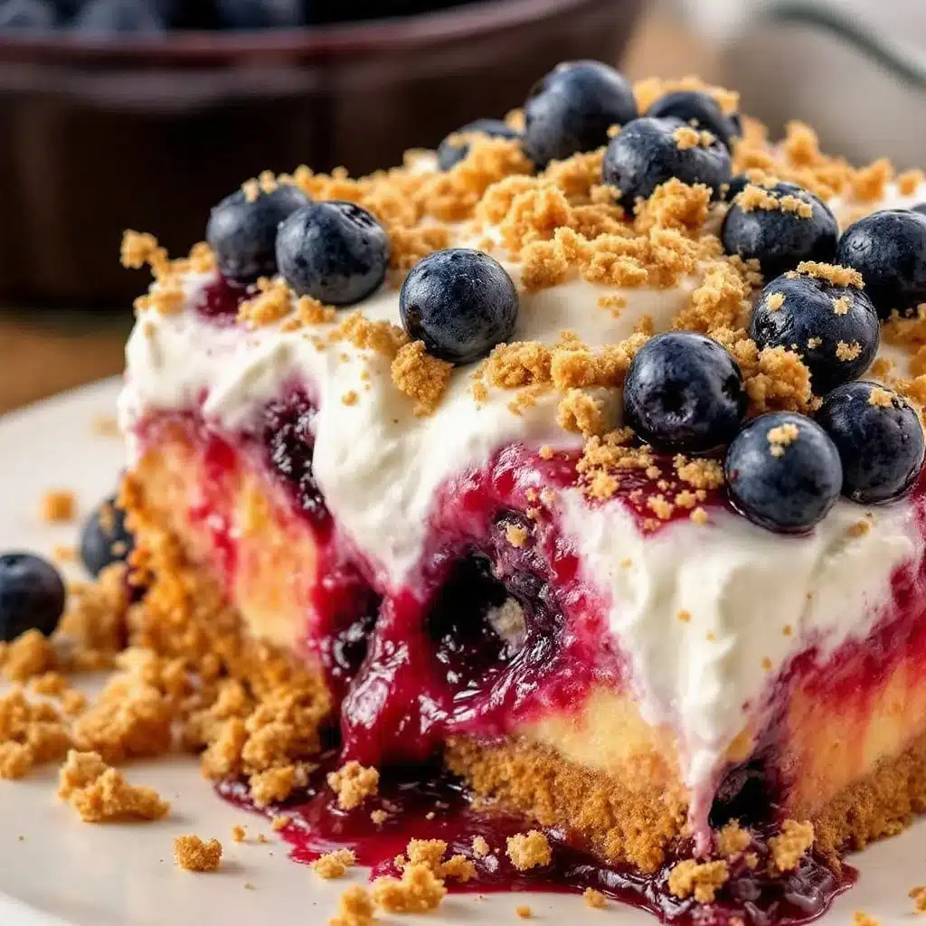 red white and blueberry trifle - featured image