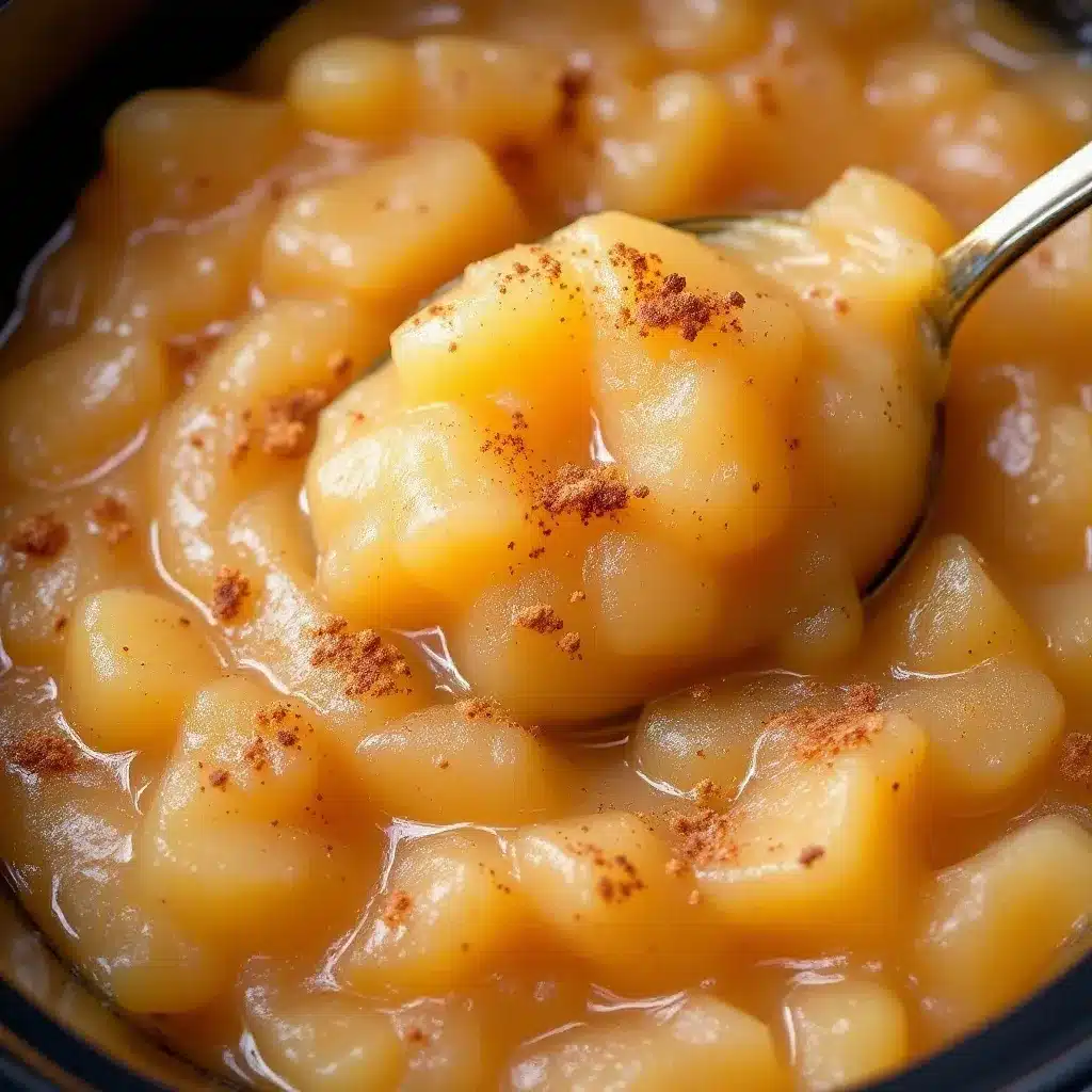 slow cooker cinnamon applesauce preparation steps