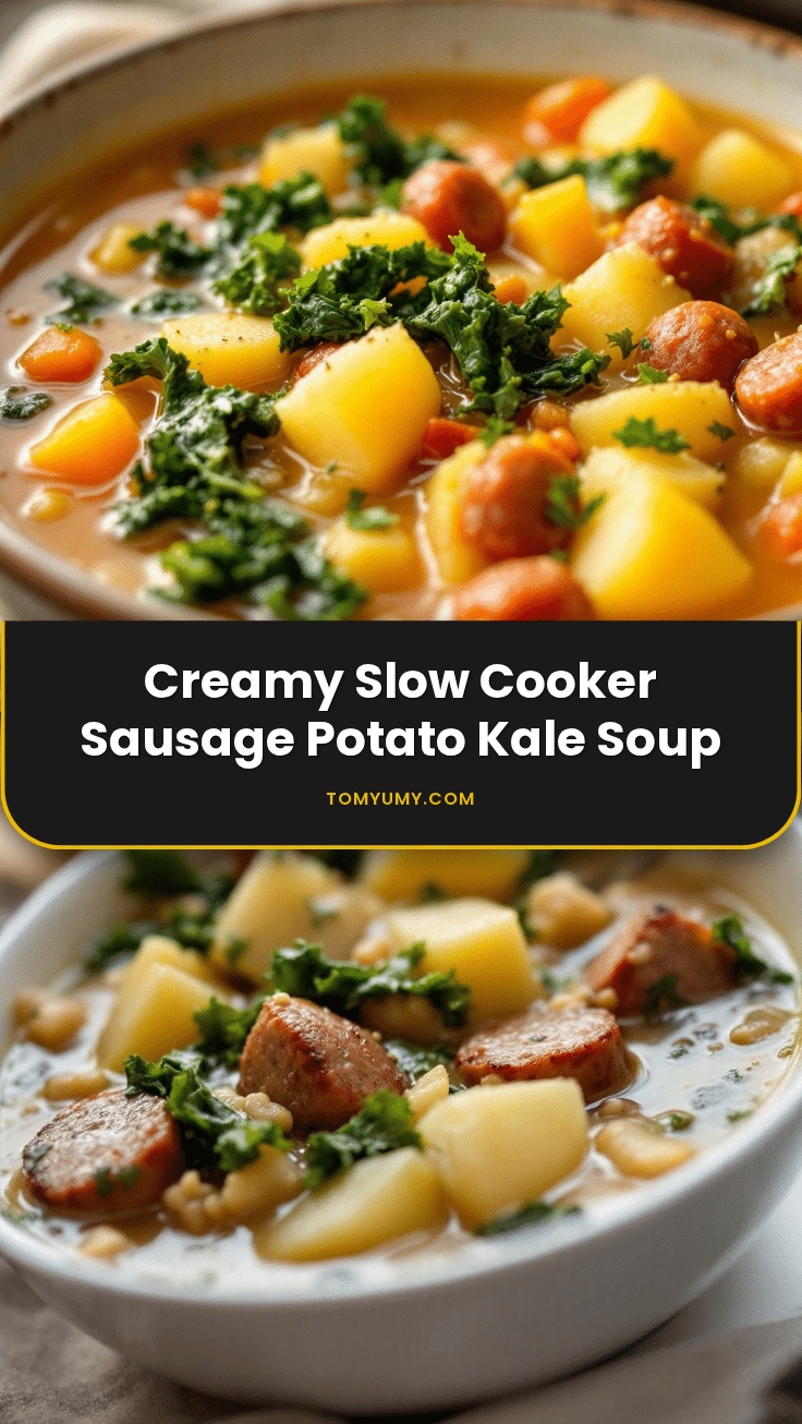 slow cooker sausage potato kale soup recipe