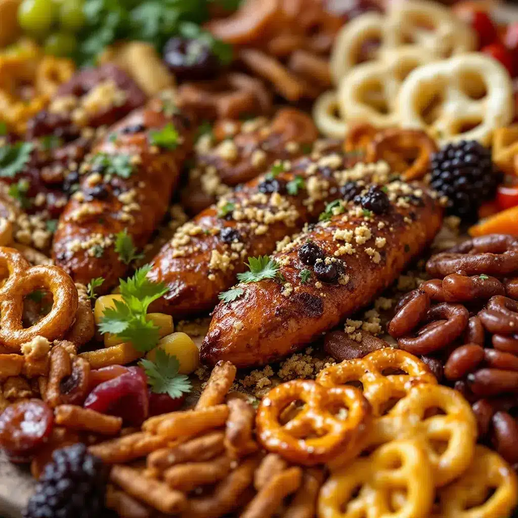 smoky football charcuterie board preparation steps