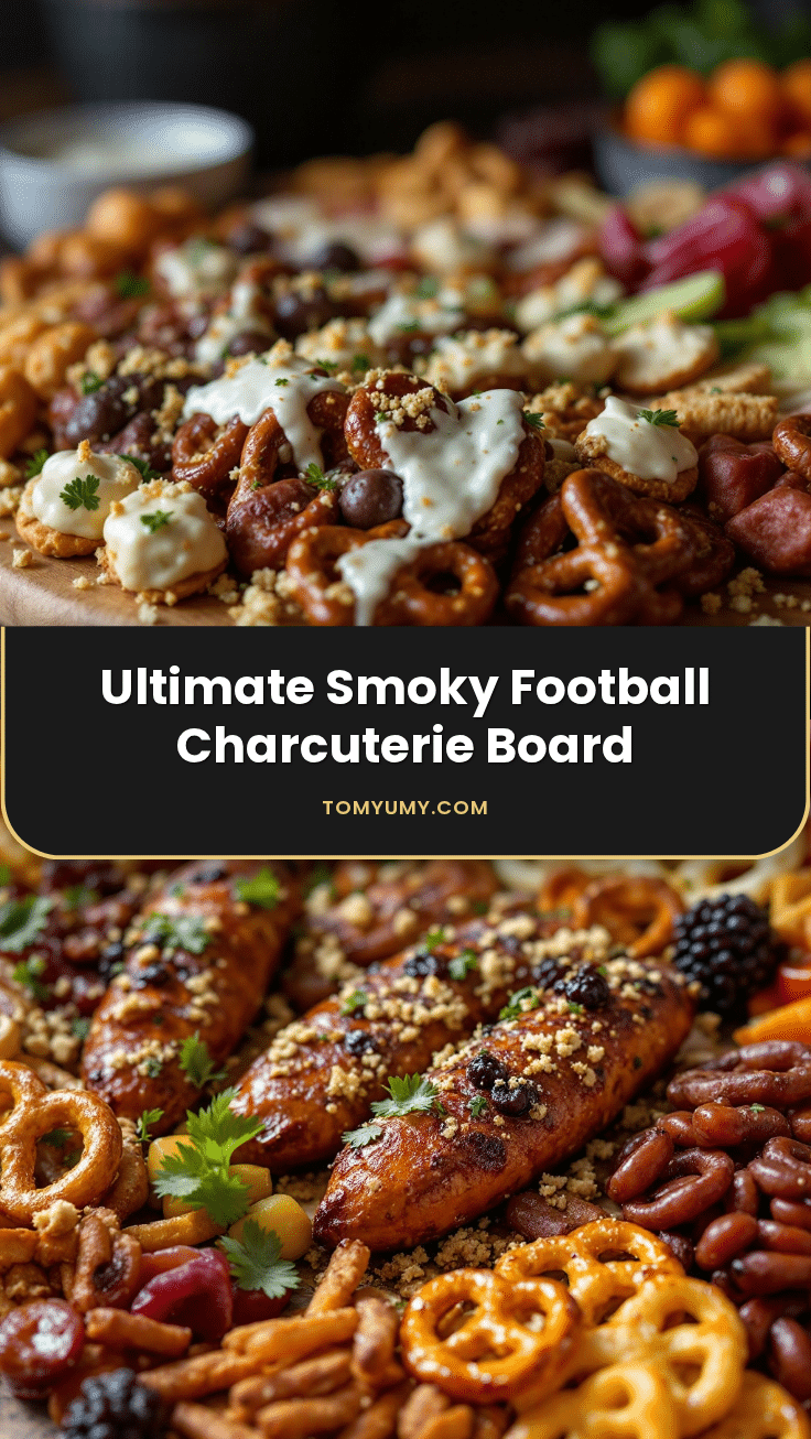 smoky football charcuterie board recipe