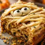 Spooky Soft Mummy Halloween Cookie Cake - featured image