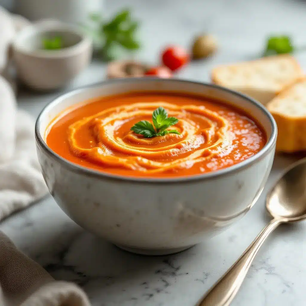 thermos friendly tomato soup - featured image