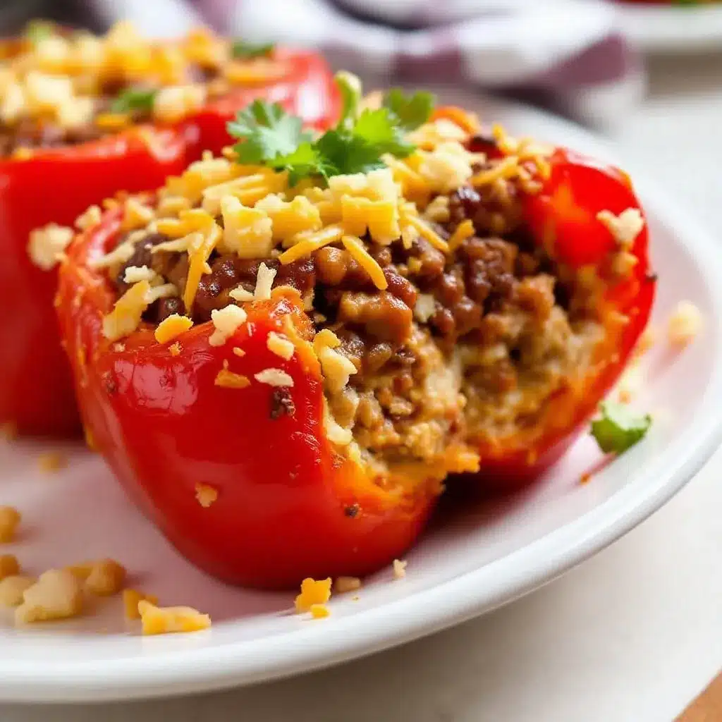 turkey chili stuffed bell peppers preparation steps