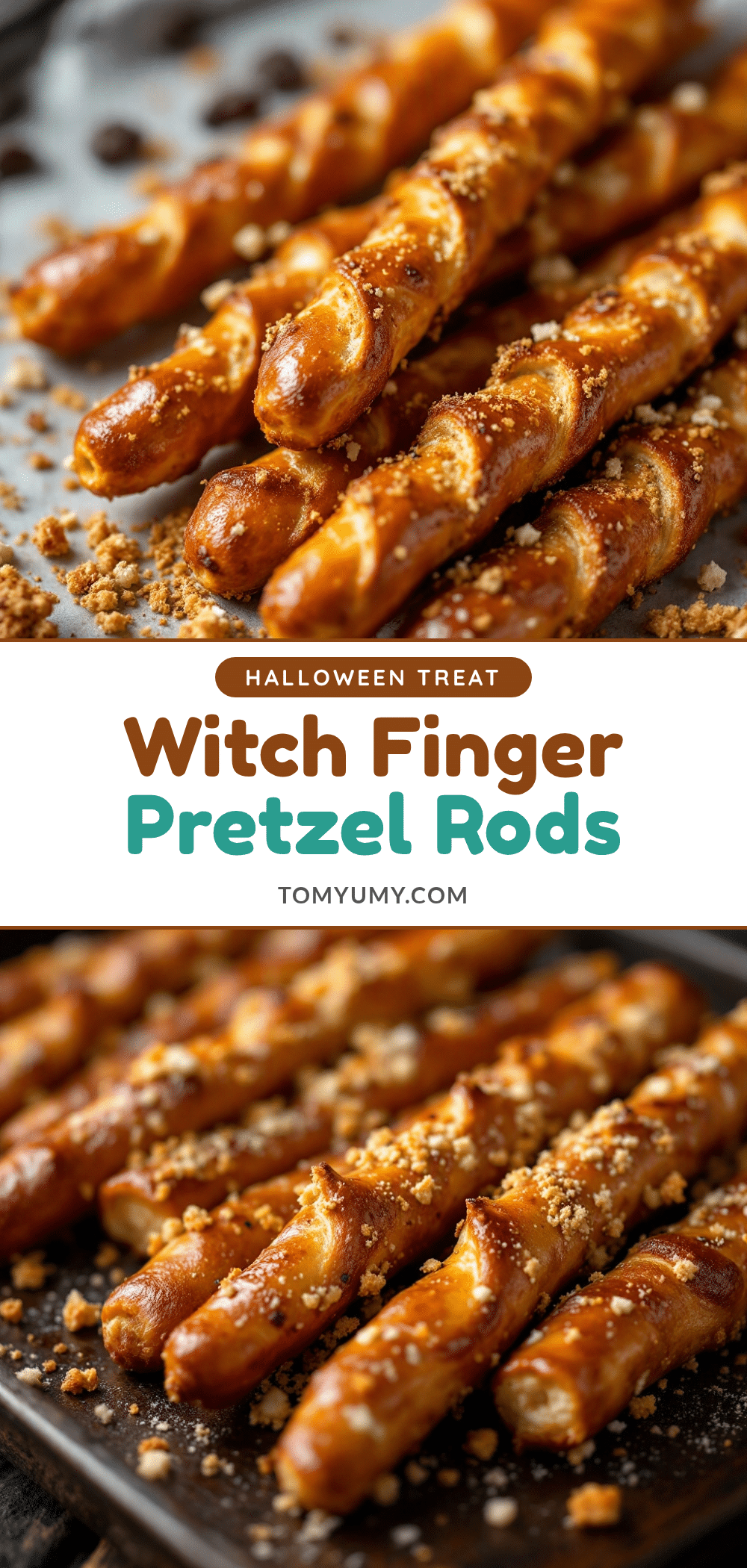 witch finger pretzel rods recipe