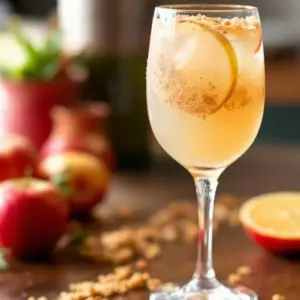 apple cider mimosa - featured image