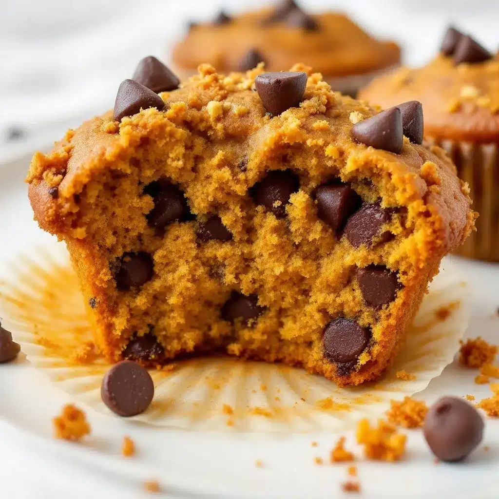 bakery-style pumpkin chocolate chip muffins preparation steps