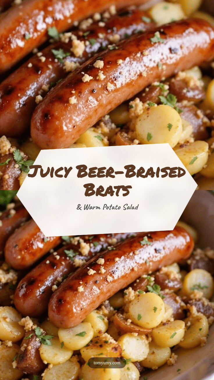 Beer-Braised Bratwurst recipe
