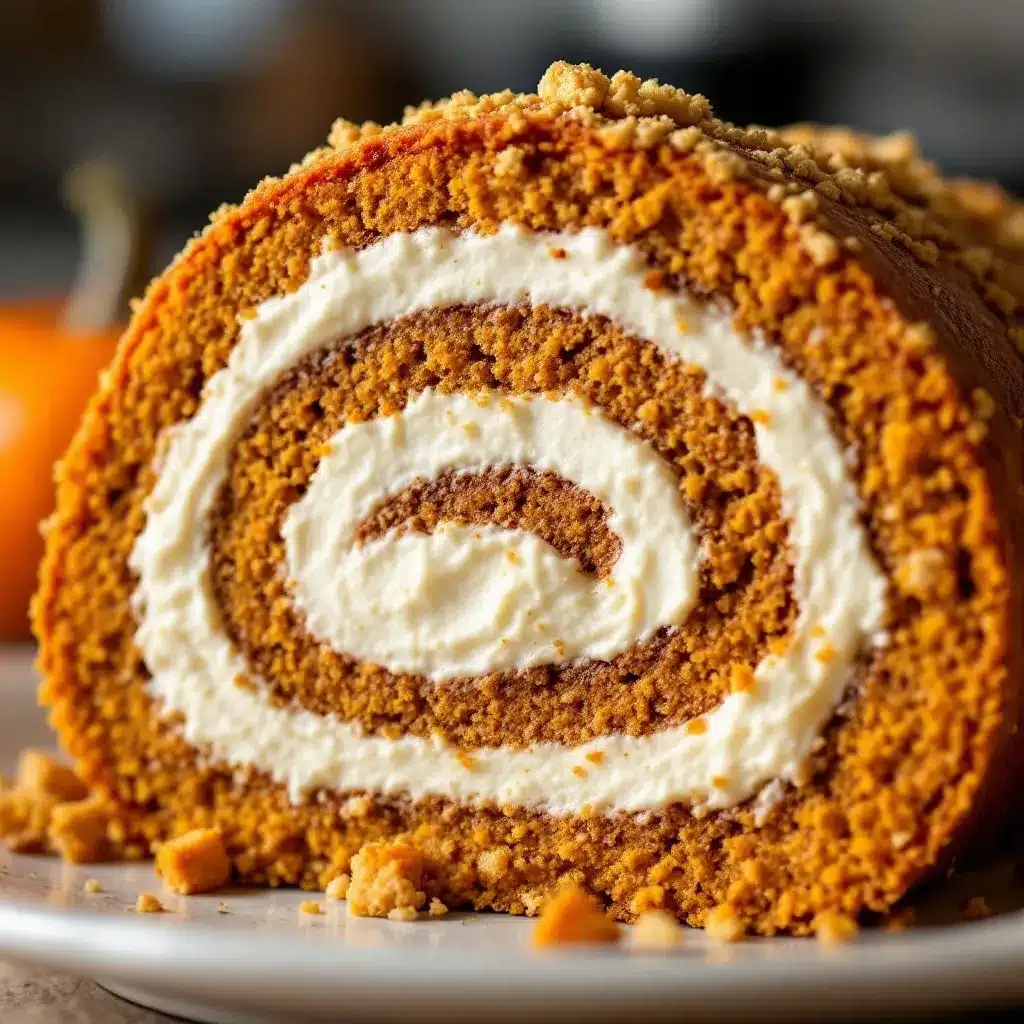 classic pumpkin roll preparation steps
