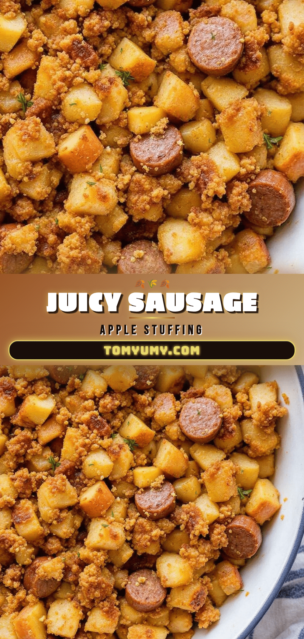 Cozy Gluten-Free Thanksgiving Stuffing with Sausage and Apples recipe