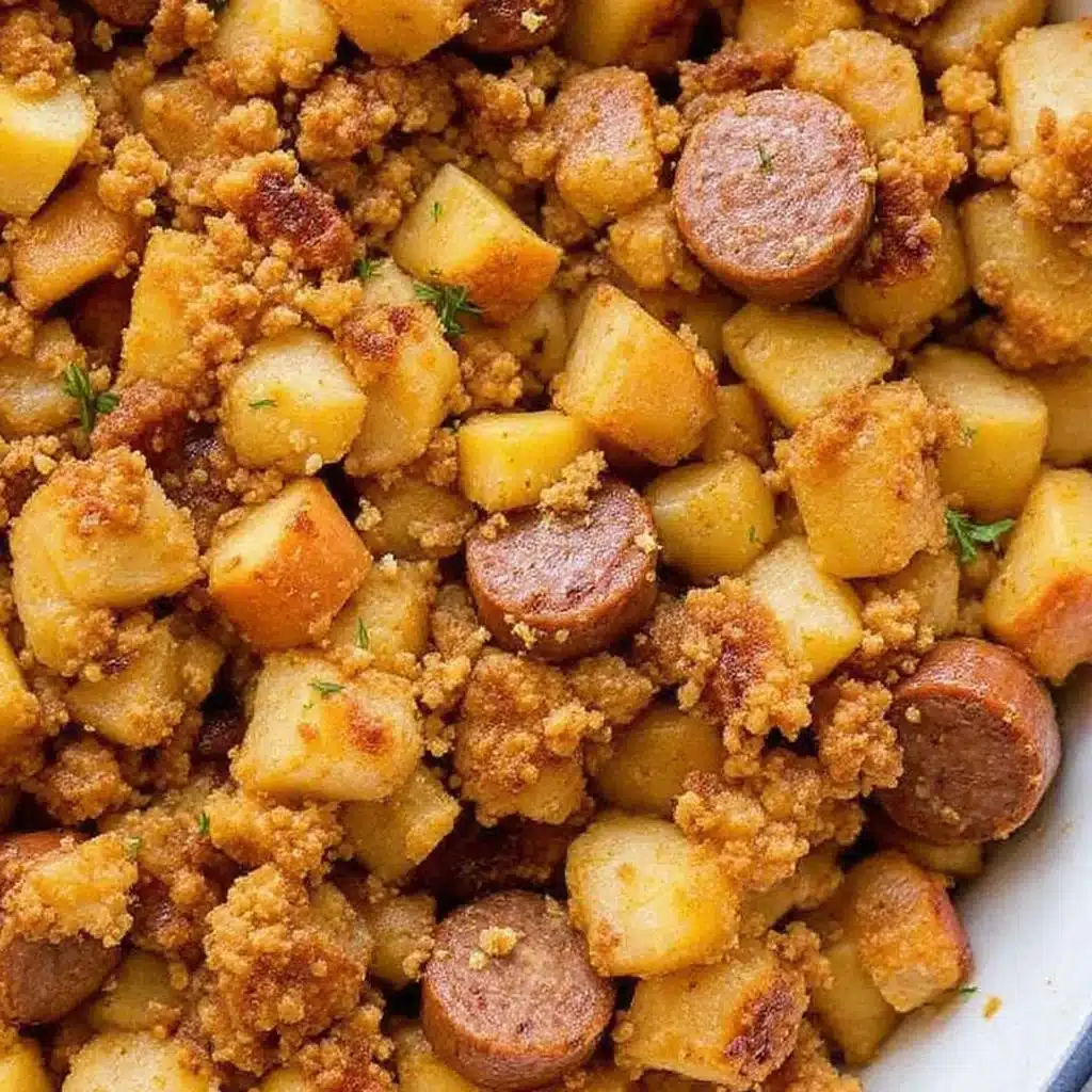 Cozy Gluten-Free Thanksgiving Stuffing with Sausage and Apples - featured image