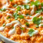 creamy buffalo chicken dip - featured image