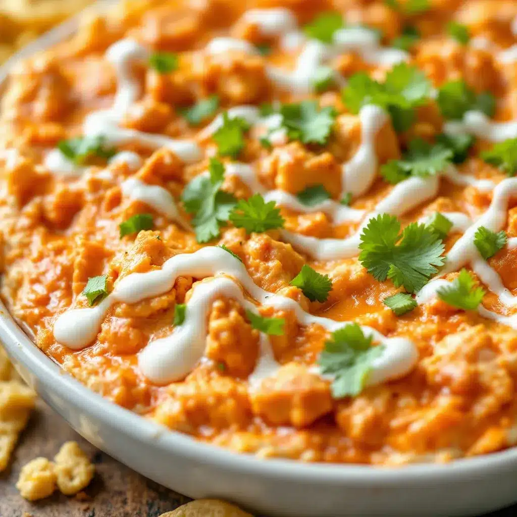 creamy buffalo chicken dip preparation steps