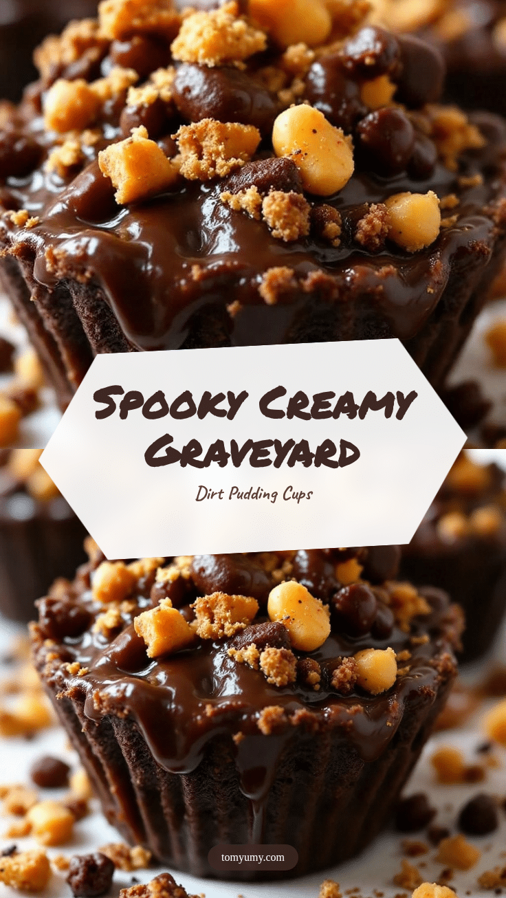 creamy graveyard dirt pudding cups recipe