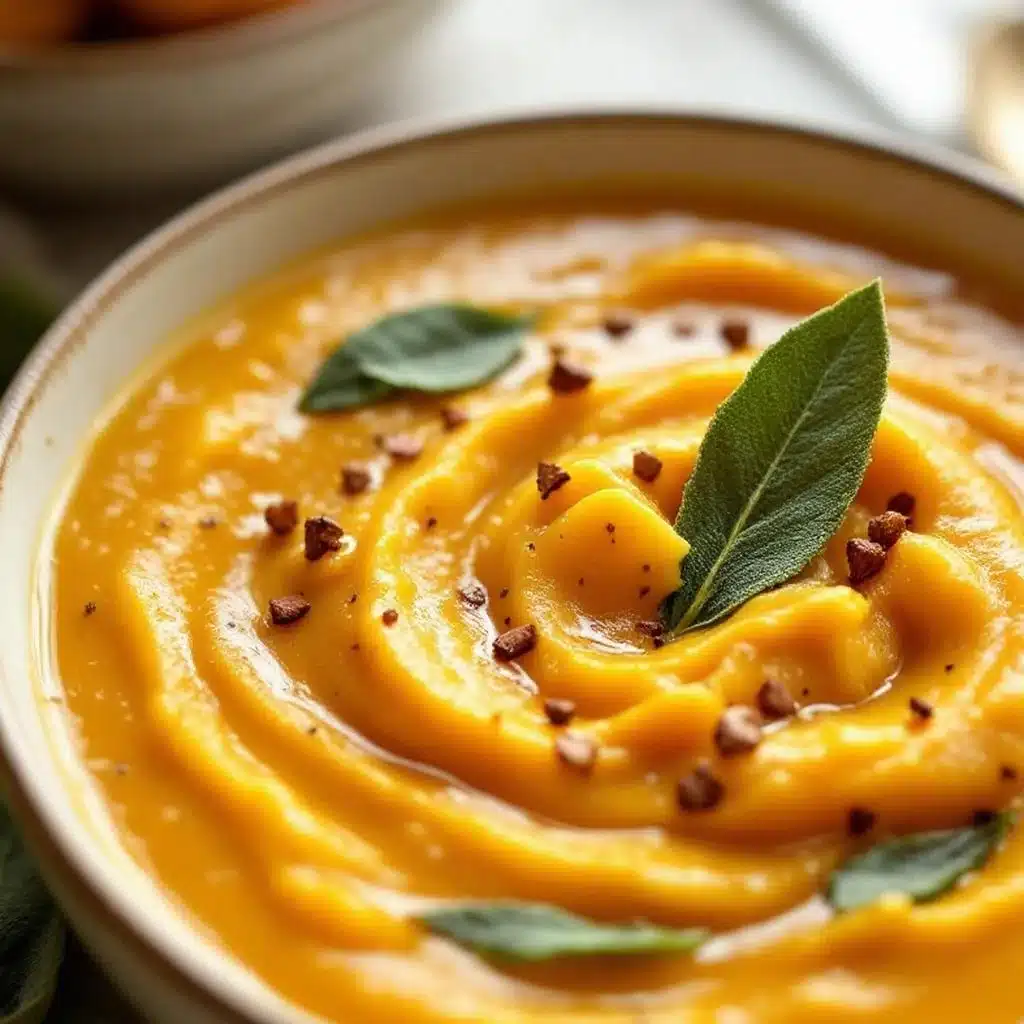 creamy honeynut squash soup - featured image