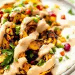 creamy maple tahini roasted delicata squash - featured image