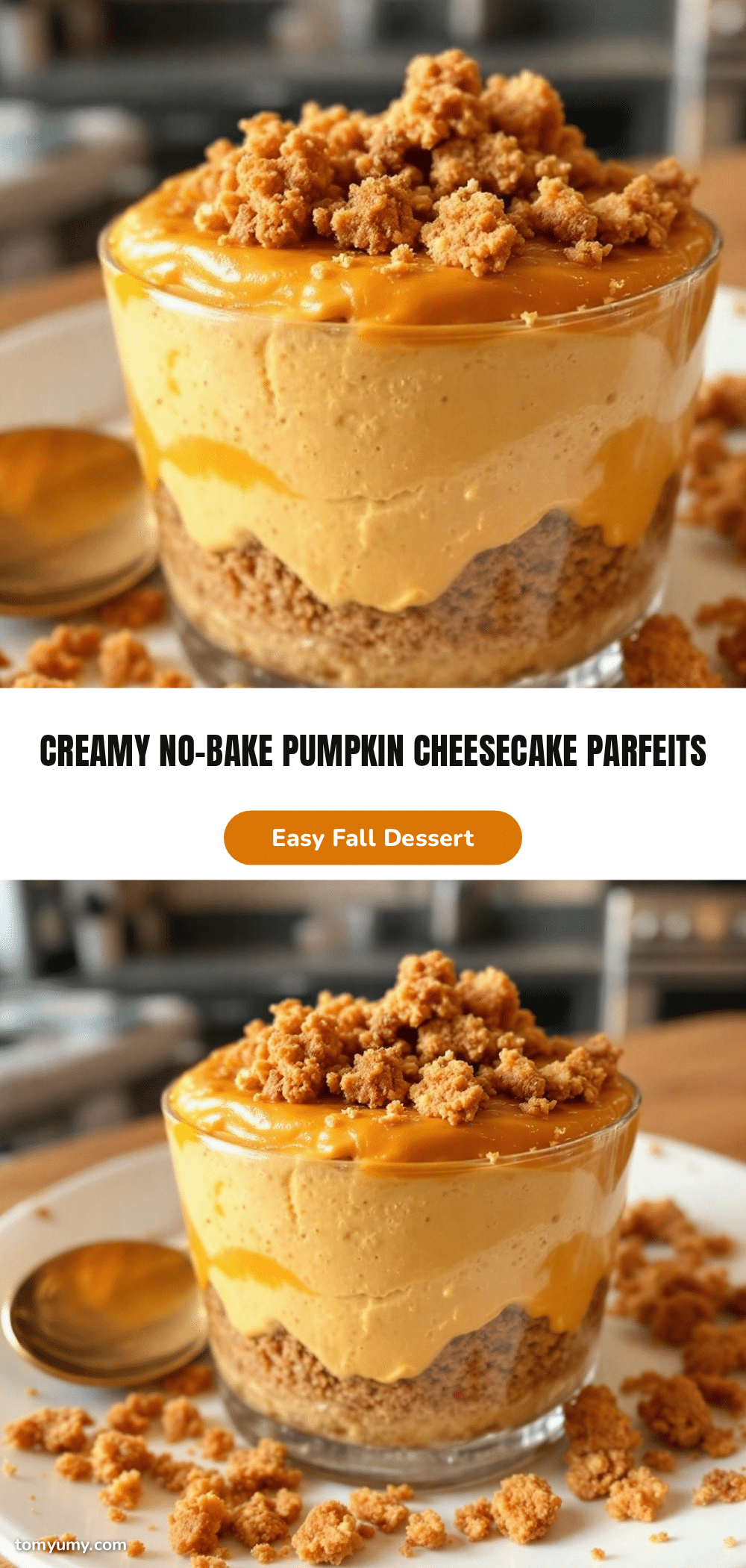 creamy no-bake pumpkin cheesecake parfaits recipe