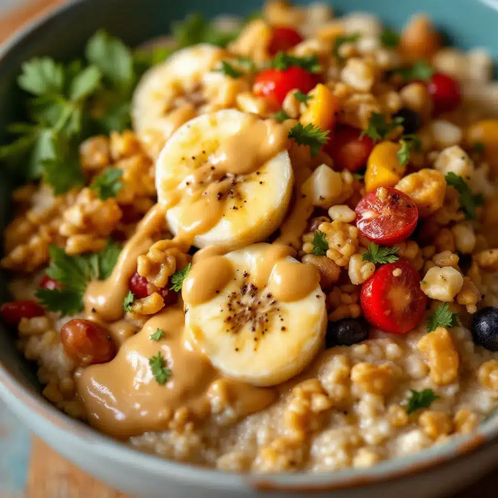 creamy peanut butter banana overnight oats preparation steps
