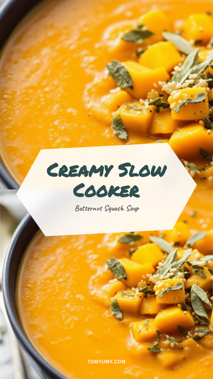 creamy slow cooker butternut squash soup recipe