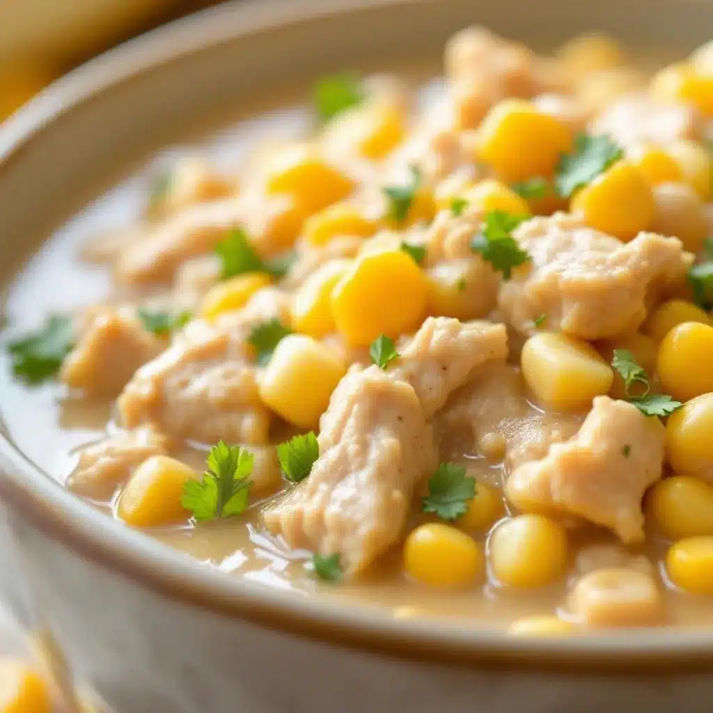 creamy slow cooker white chicken chili - featured image