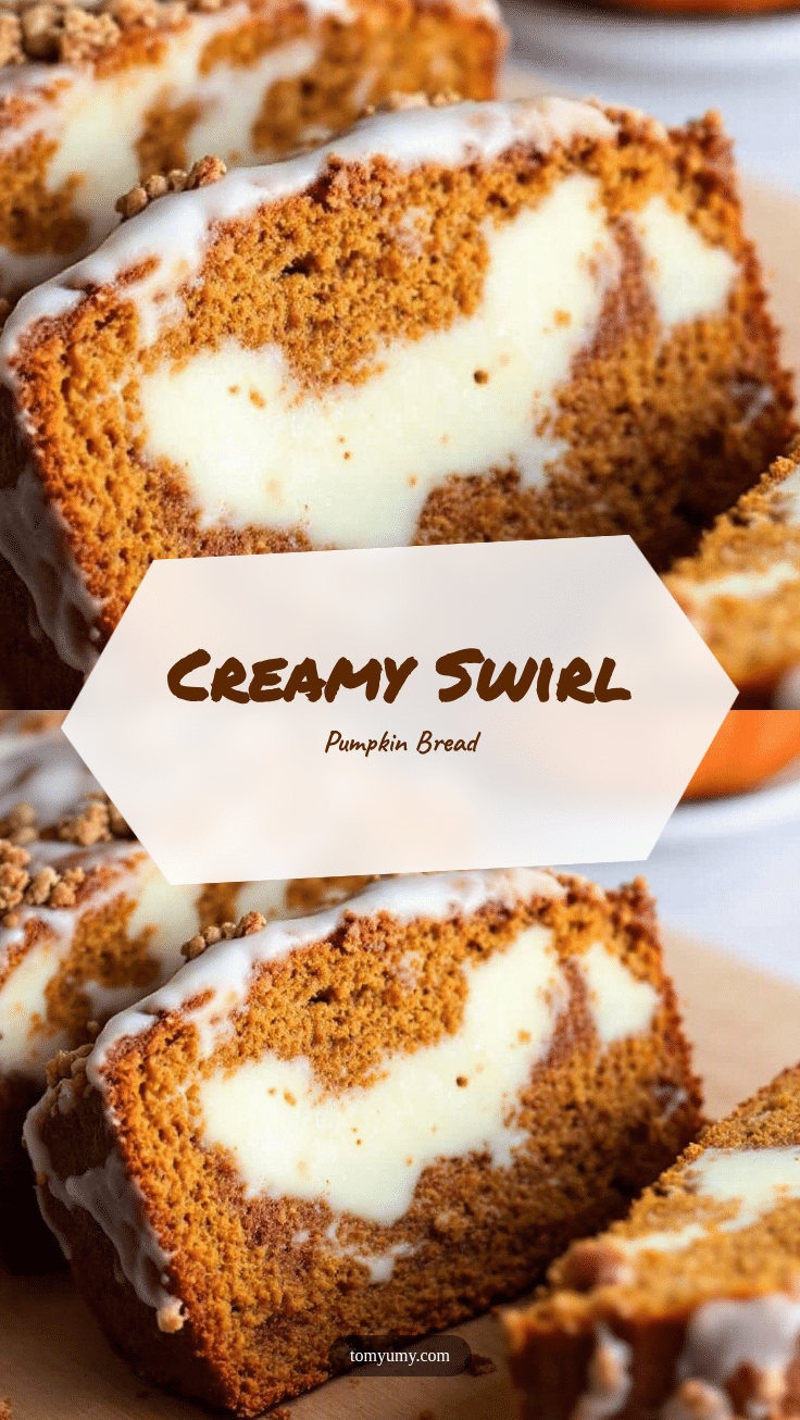 creamy swirl pumpkin bread recipe