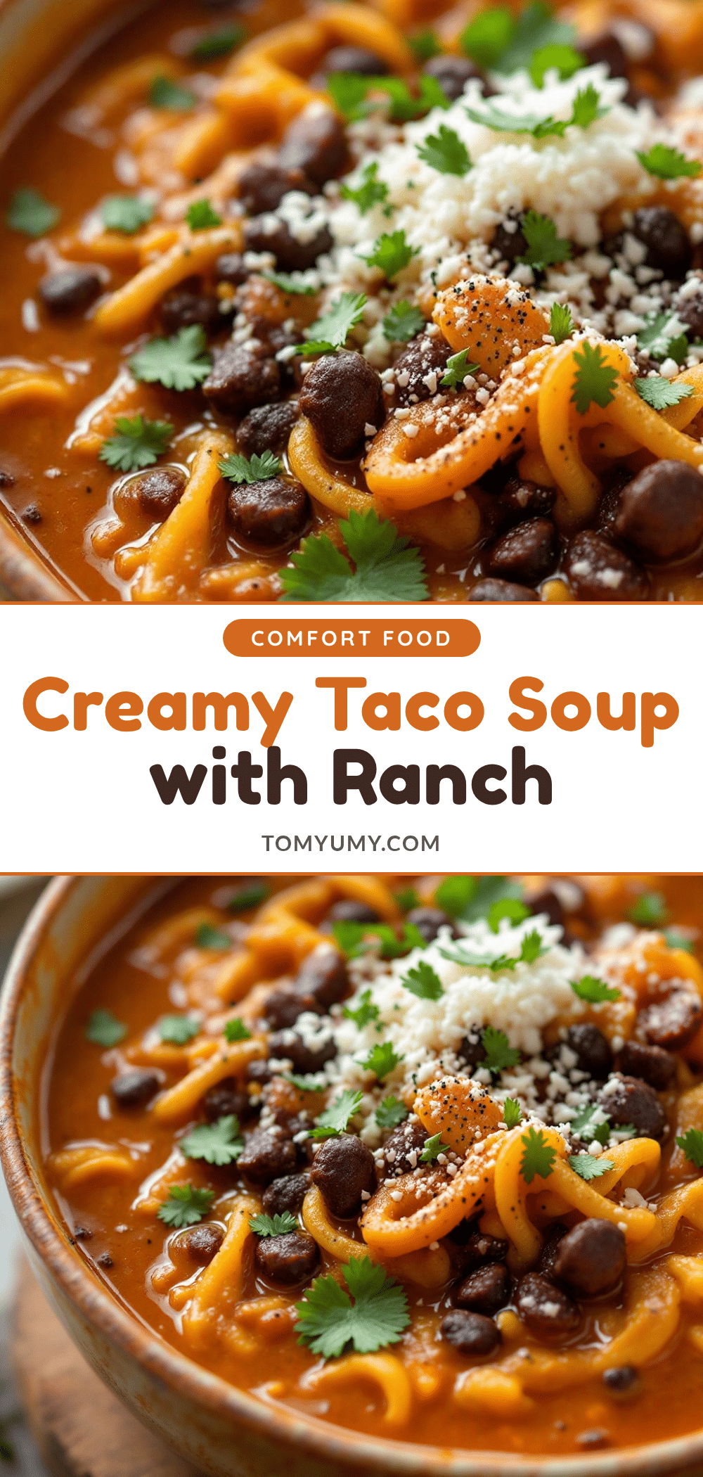 creamy taco soup with ranch recipe