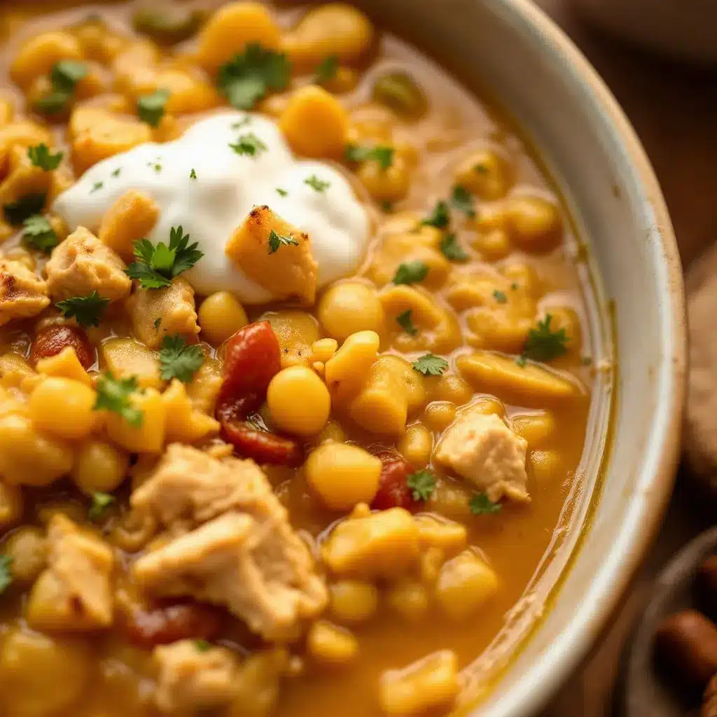 creamy white chicken chili preparation steps