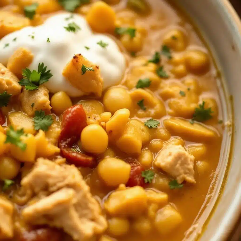 creamy white chicken chili - featured image