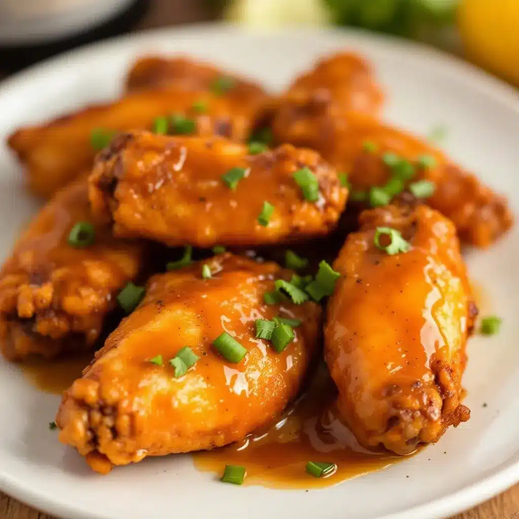 Crispy Air Fryer Honey Garlic Chicken Wings preparation steps