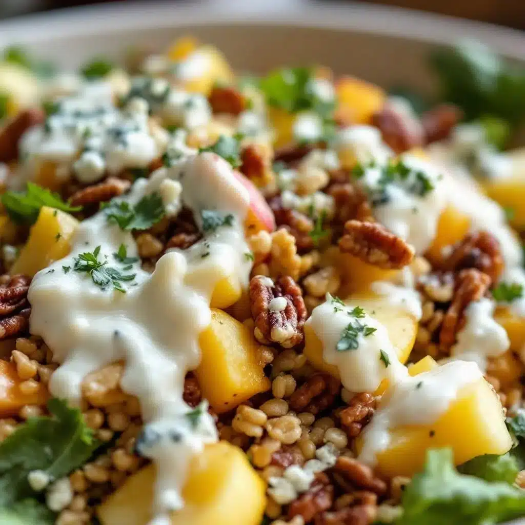 crispy autumn chopped salad with apples - featured image