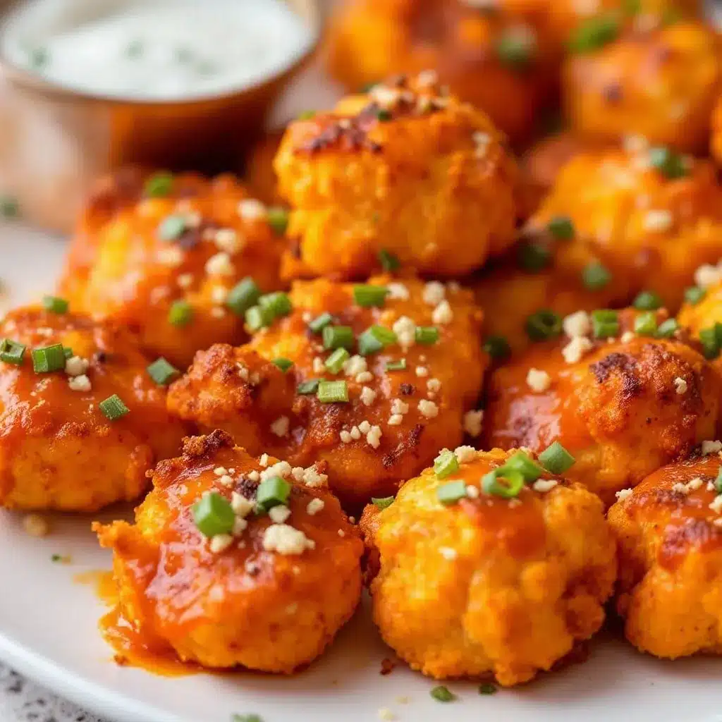 crispy baked buffalo cauliflower bites preparation steps