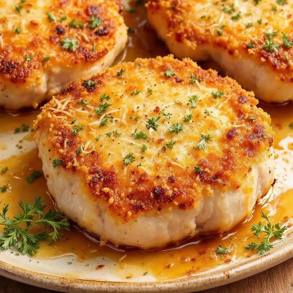 Crispy Baked Parmesan Crusted Pork Chops preparation steps