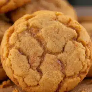 crispy brown butter pumpkin snickerdoodle cookies - featured image