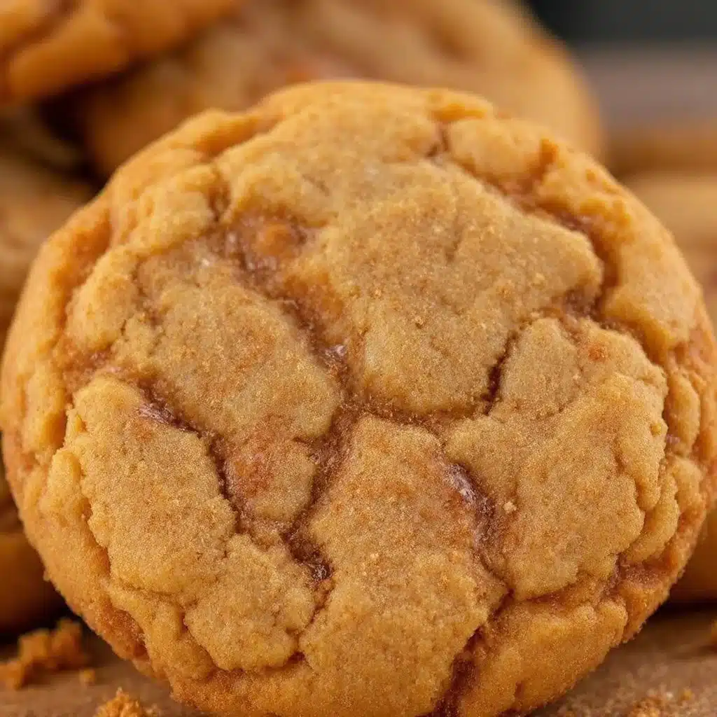 crispy brown butter pumpkin snickerdoodle cookies - featured image