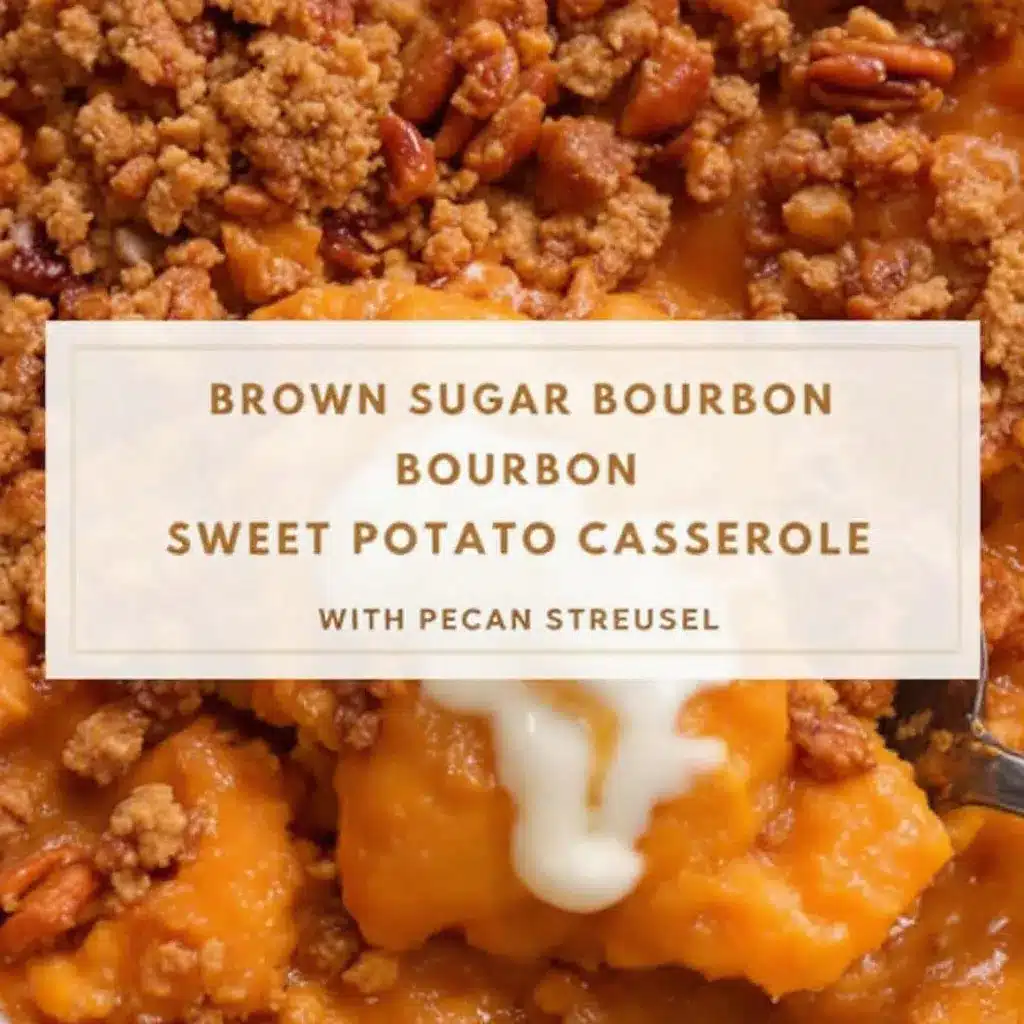crispy brown sugar bourbon sweet potato casserole preparation steps