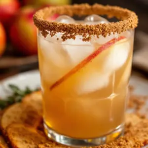 Crispy Cinnamon Apple Cider Mimosas - featured image