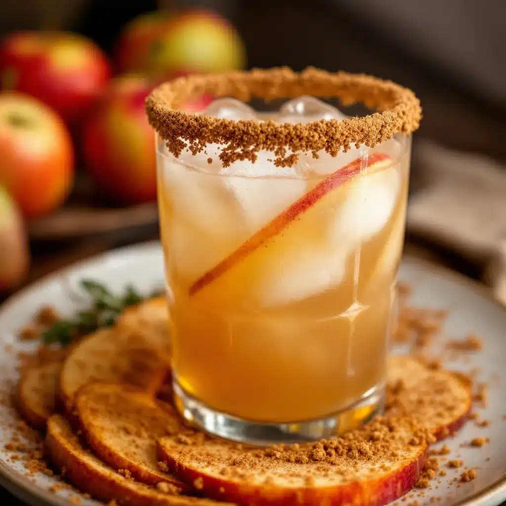 Crispy Cinnamon Apple Cider Mimosas preparation steps
