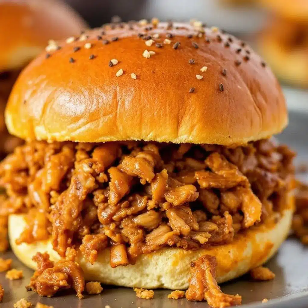 crispy crockpot pulled pork sliders - featured image